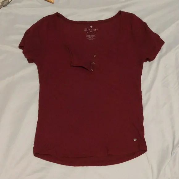 American Eagle Ribbed Top - Picture 1 of 6
